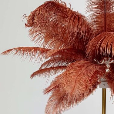 Підлоговий світильник Kare Design Feather Palm Rusty, червоний, 165 см, декоративна лампа для вітальні (лампа не входить у комплект)