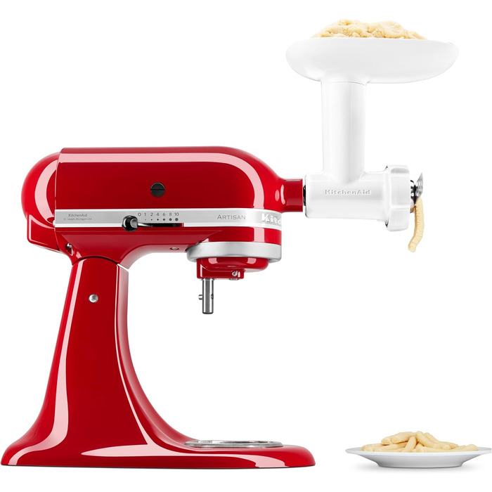 Насадка-м'ясорубка KitchenAid 5KSMFGCA для кухонних машин подрібнювач м'яса та овочів із насадкою для печива (5 форм)