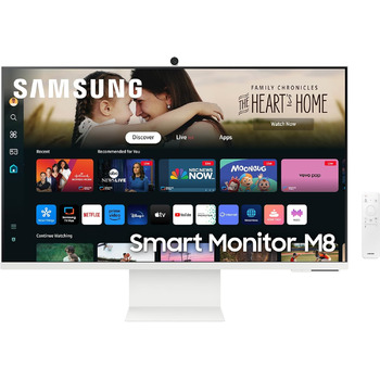 Смарт-монітор Samsung M80D, 32 дюйми, 4K AI Upscaling, UHD, 60 Гц, 360 Audio Mode, вкл.