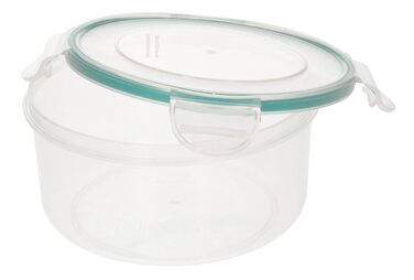 Ланчбокс 2,3 л круглий контейнер для їжі з пластику