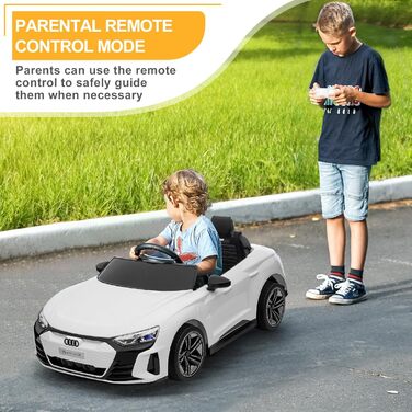 Дитячий електромобіль LEADZM з музикою, клаксоном і фарами, дитячий електромобіль на 12 В з пультом дистанційного керування 2.4G,