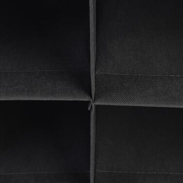 Стійка для взуття Relaxdays, 16 відділень, тканинна шафа для взуття зі шторкою, ВxШxГ 65 x 85 x 35,5 см, шафа для кемпінгу, сіра