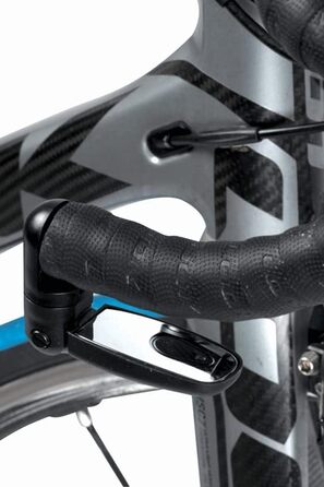 Набір дзеркал заднього виду ZEFAL Pack Spin 15 для шосейного велосипеда, складні дзеркала на рулі комплект із двох дзеркал заднього виду для велосипедів, які можна використовувати з обох боків (ліворуч або праворуч), з ударостійким дзеркалом, чорного коль