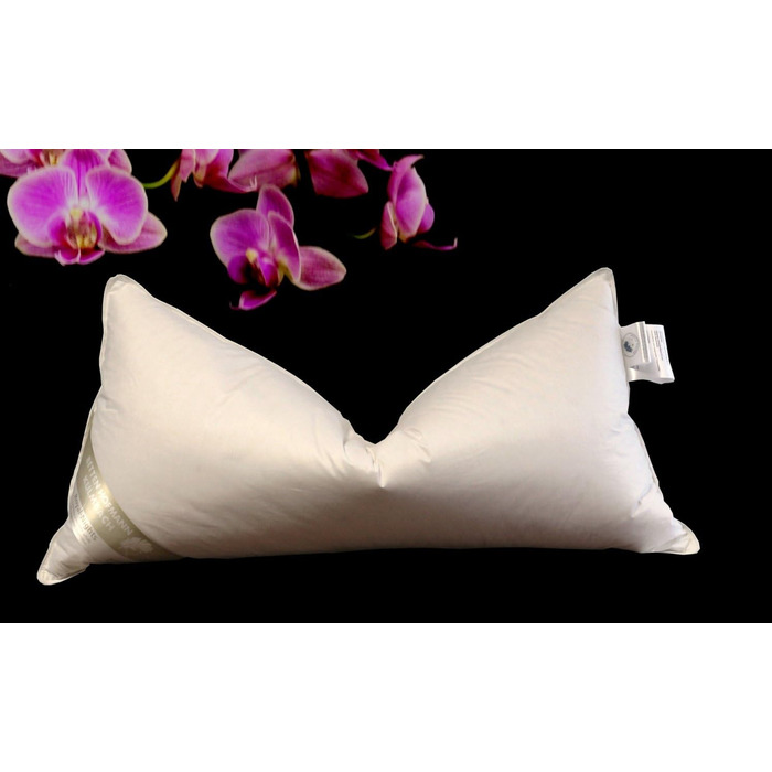 Подушка Betten Hofmann преміум-класу 40x80 см, пір&39яна подушка 30 пух, 450 г, м&39яка та приємна на дотик, можна прати, натуральний продукт, власне виробництво