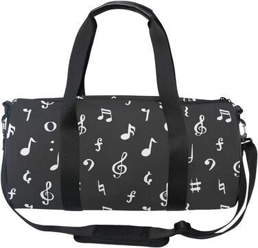 Спортивна сумка-дафл Musiknoten з канвасу для подорожей та на вихідні, чоловіча та жіноча, для спорту та ночівлі