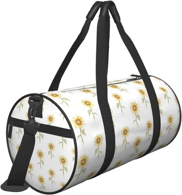 Дорожня сумка-мішок з соняшниками, розписана вручну, з квітковим візерунком. Універсальна спортивна сумка для чоловіків та жінок.