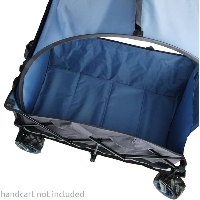 Універсальний навіс від сонця для даху візка ручного візка з вікном відкидний візок пляжний візок синій