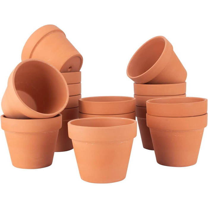 Горщики для рослин 4 фути, Теракотові горщики, Глиняні горщики, Глиняна кераміка, Горщики для кактусів, Квіткові горщики, Горщики для сукулентів, Горщики для рослин, Садові горщики, Теракотові горщики, Горщики для рослин (4 фути), 26 шт.