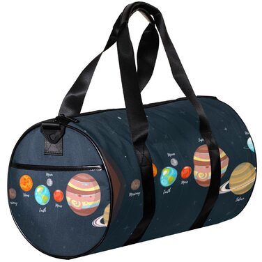 Спортивна сумка, маленька дорожня сумка, сумка для шопінгу та йоги, сумка з принтом Сонячна система, сумка для фітнесу на відкритому повітрі, сумка-шопер