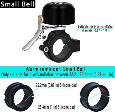 Класичний латунний велосипедний дзвінок Greallthy для керма 22,2-31,8 мм