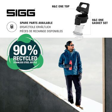 Ізольована пляшка для води - Термос для гарячої та холодної води One - З заварювачем для чаю - Герметична - Без BPA - Нержавіюча сталь 18/8 - 0,55 л Scarlet H&C ONE Light 0,55 л