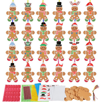 Набір для творчості LAMEK, 24 шт., пряниковий чоловічок із пінорезини