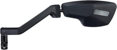 Дзеркало заднього виду для велосипеда BBB Cycling CityView для електровелосипеда, ліве - підходить для керма Ø 19-26 мм - антиблікове покриття - дзеркало заднього виду для велосипеда - чорне - BBM-05 - ліве