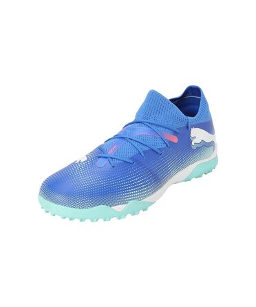 Футбольні бутси Puma Unisex Future 7 Match TtSoccer 41 EU Bluemazing Puma White Electric Peppermint