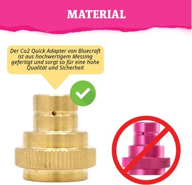 Швидкий адаптер для виробників CO2 газованої води DUO, Art, Terra, Gaia та Crystal 3.0 425 г 60-літровий алюмінієвий циліндр