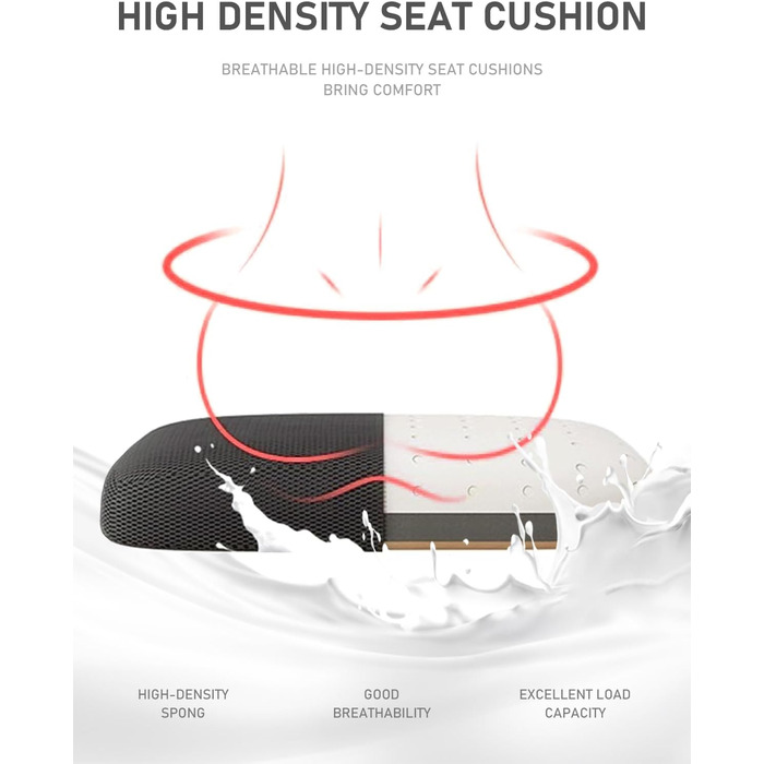 Ергономічне офісне крісло, стілець для роботи з відкидними підлокітниками, регульоване по висоті офісне крісло з регульованою поперековою опорою та безшумними колесами, крісло для керівника, вантажопідйомність 120 кг