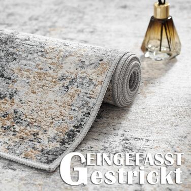 Килимок для дверей TOPICK, що миється, для приміщень і вулиці, сучасний абстрактний килим, тонкий антибактеріальний складний нековзний килимок для вхідних дверей, кухні, патіо, коридору, спальні, 90x150 см, сірий, абстрактний сірий, 90 x 150 см (прямокутн