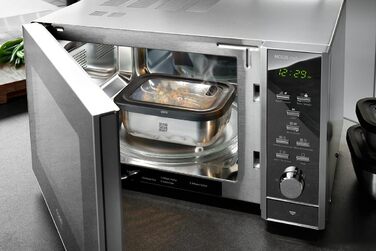 Круглий контейнер для зберігання продуктів GEFU PROVIDO об&39ємом 2000 мл, стійкий до холоду та тепла, інтелектуальне керування запасами через додаток