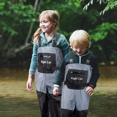 Дитячі вейдерси Night Cat з чобітьми, водонепроникні, дихаючі, для перехресного плавання, сині, вік 4-5 років