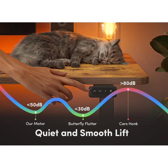 Електричний стіл FEZIBO з регульованою висотою, 152 x 60 см, комп&39ютерний стіл з пам&39яттю налаштувань та технологією запобігання зіткненням, чорний каркас/коричнева стільниця 152 60 см, коричневий