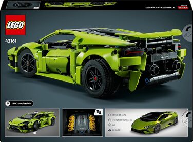 Модель іграшкової машинки, Набір для будівництва гоночних автомобілів для дітей, хлопчиків, дівчаток та шанувальників автоспорту, Колекційний автомобіль у подарунок (один), 42161 Technic Lamborghini Huracn Tecnica