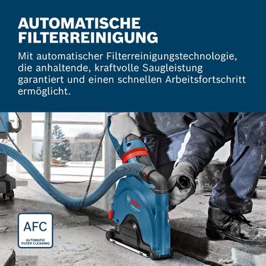 Професійний пилосос Bosch Professional GAS 35 M AFC для вологого та сухого прибирання (потужність 1200 Вт, резервуар 35 л, шланг 5 м)