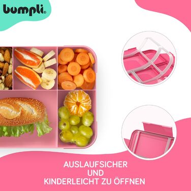Бумплі Ланчбокс Гурман Дитячий контейнер для обіду з відділеннями, ідеальний для школи та подорожей Міцний ланчбокс, шкільний ланчбокс, стильний дитячий контейнер для їжі, ланчбокс у школу