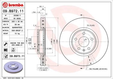 Гальмівні диски BREMBO 09.B972.11