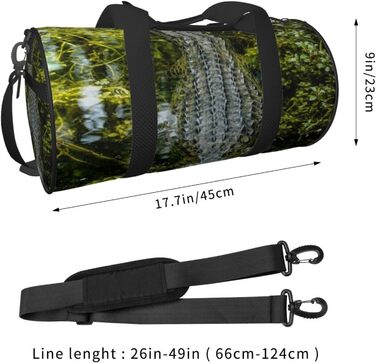 Дорожня сумка-циліндр з крокодилячим принтом, спортивна сумка для чоловіків та жінок, сумка-мішок, спортивна дорожня сумка