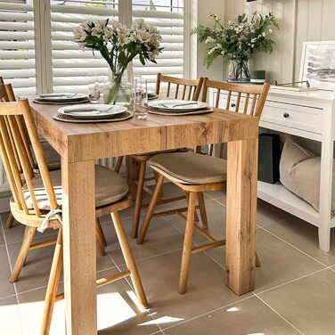 Розкладний стіл First, 120(200) x 80 см, рустикальний дуб, Зроблено в Італії Рустикальний дуб 120 x 80 x 76 см