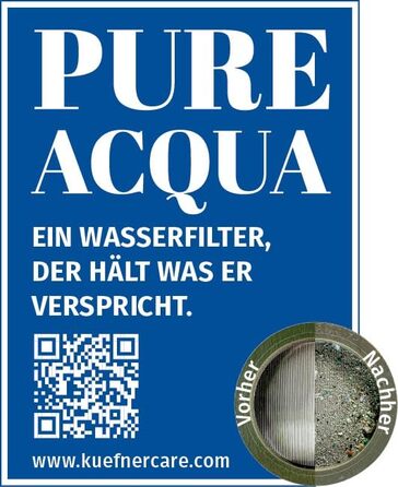 Фільтр для води Kfner Care PURE ACQUA, 2 шт. - підходить для аератора M 22 / M 24 - для чистої води з-під крана