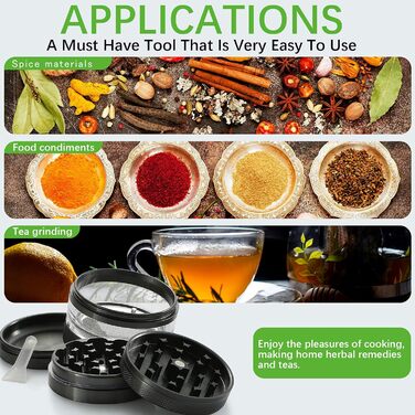 Подрібнювач пилкових трав для спецій, трав, спецій, трав, набір із 4 предметів зі скребком для пилку
