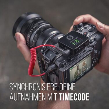 �DE Wireless PRO Компактний комплект для радіозв'язку з таймкодом, 32-бітним вбудованим записом, 2 мікрофонами Лавальє та зарядним