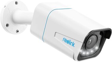 Камера Reolink 4K Smart PoE Outdoor із функцією виявлення людини/автомобіля, 5-кратним оптичним збільшенням, зовнішньою камерою спостереження, прожектором, кольоровим нічним баченням, двостороннім аудіо, слотом для картки microSD, RLC-811A