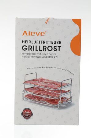 Решітка для гриля Aieve Air Fryer Dehydrate Багатоцільова двошарова стійка Сумісна з аксесуарами AF400EU 9.5-літрової фритюрниці Ninja Foodi Max Dual Zone / SL400EUCP Double Stack XL Air Fryer