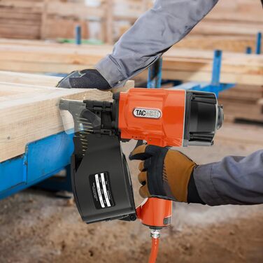 Пневматичний котушковий цвяхозабивач Tacwise HCN83P, використовує плоскі котушкові цвяхи, 38 - 83 мм