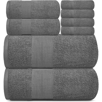 Набір м'яких банних рушників White Classic Resort Collection розкішний готельний плюш та поглинаюча бавовна 2 банних рушники, 2 ру