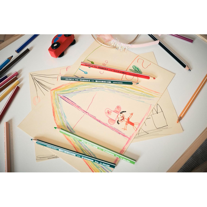 Трикутний кольоровий олівець - Товстий тріо - Коробка з 96 предметів