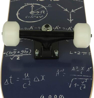 Скейтборд FunTomia з кульковими підшипниками ABEC-9, твердістю коліс 100A, 7-шаровим канадським кленом, kicktail дека - повний комплект для трюків і стріт-катання