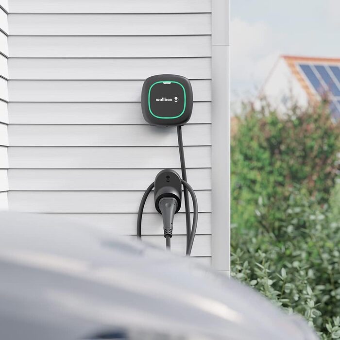 Зарядний пристрій для електромобіля, лічильник електроенергії та док-станція) 7,4 кВт, 5 м, T2 чорний