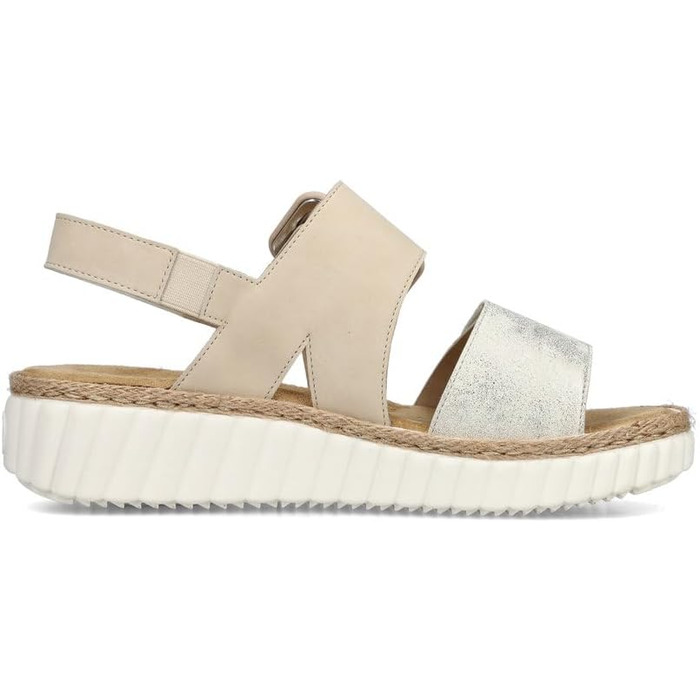 Жіночі сандалі Rieker на танкетці 62950, жіночі сандалі 39 розміру EU, бежевого кольору, 60