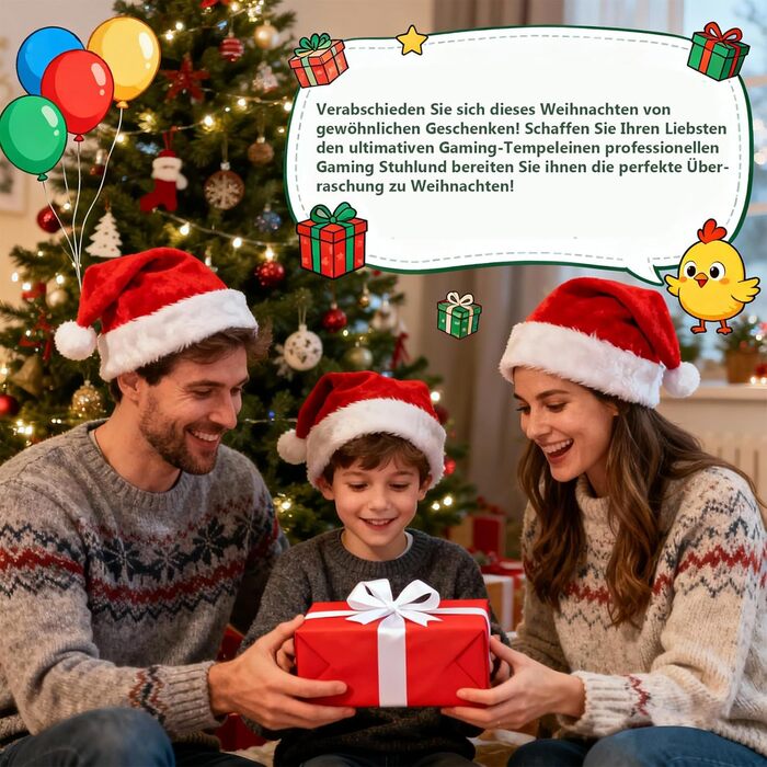 Ігрове крісло JUMMICO, Робоче крісло з функцією масажу, Ергономічне офісне крісло з підставкою для ніг, 150 кг, Чорне