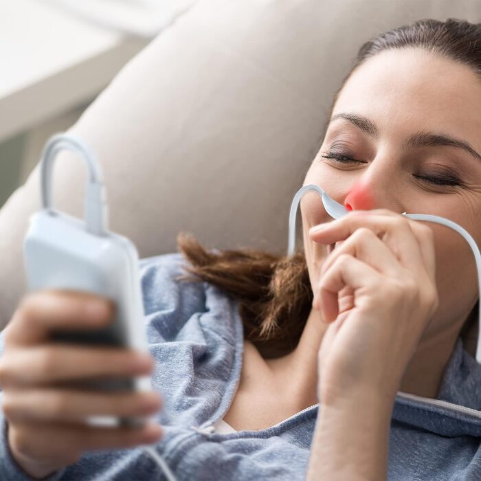 Пристрій для полегшення алергічного риніту iKeener, пристрій для лазерної терапії риніту, портативний пристрій для полегшення риніту, закладеність носа, хропіння, чхання, рівне дихання, поліпшення сну