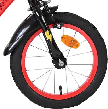 Дитячий велосипед Volare Cars 14 дюймів 3,55 років Ручні та американські гальма, додаткові колеса, захист ланцюга, світловідбивачі Регульоване сідло Подарунок для хлопчиків та дівчаток