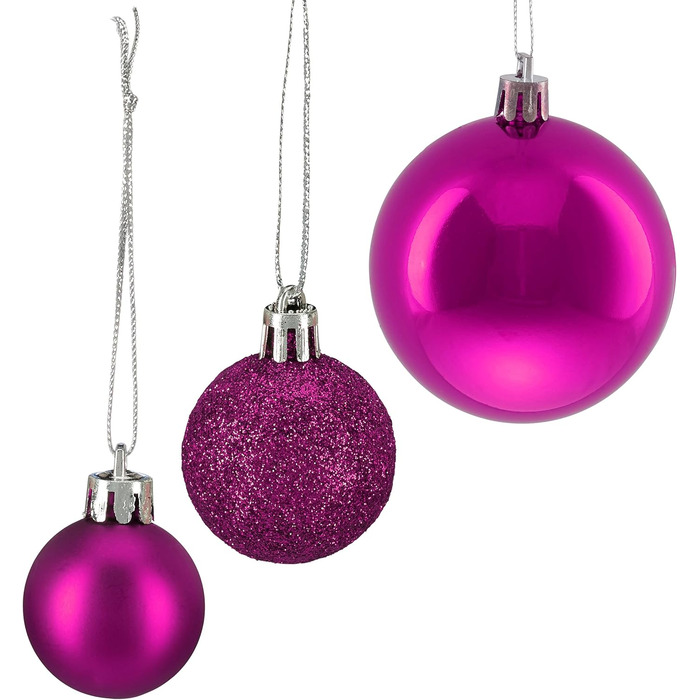 Різдвяні кульки набір із 100 шт рожеві Relaxdays