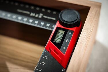 Цифровий транспортир - довжина 200/500 мм - стоп-кут з РК-дисплеєм для точних вимірювань кута - кут столярний цифровий (WMD 200)