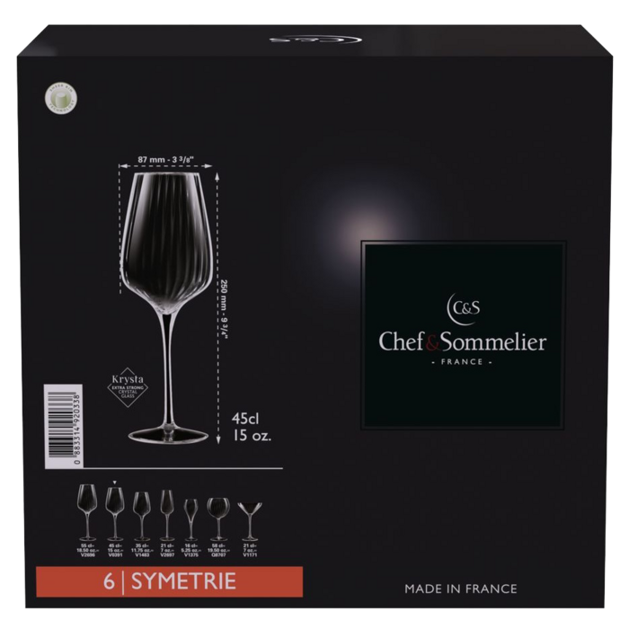 Набір келихів C&S Symetrie 6х450 мл (6939891)