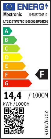 Стрічка 2835 НАЛАШТОВУВАНА БІЛА (2700-6000K) CRI 92 72W 5 метр 24V IP20