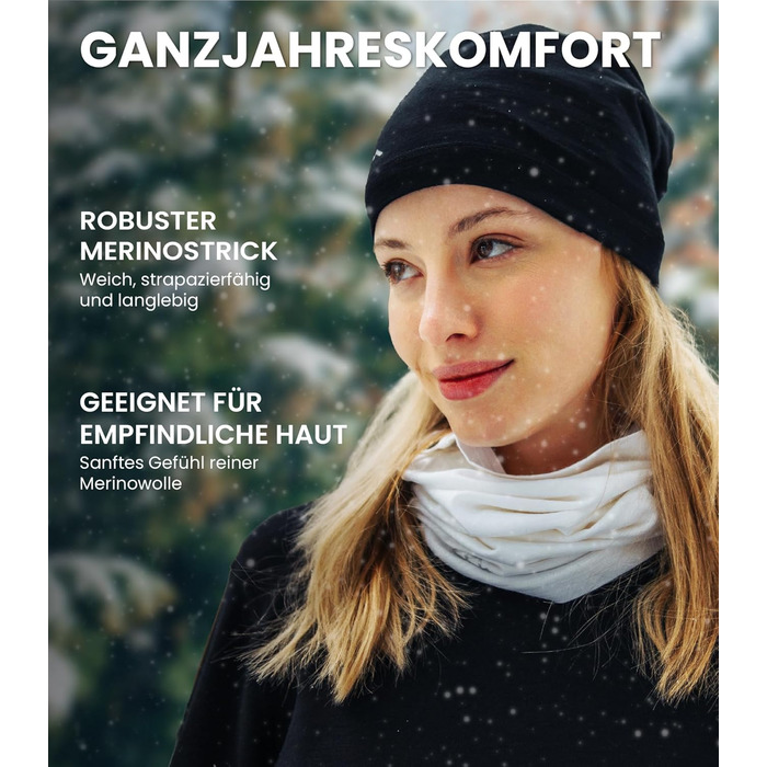 Чоловічий шарф-петля Merino.tech Unisex з мериносової вовни - жіночий багатофункціональний шарф-грілка для шиї, мериносова вовна, 165 оливковий гай