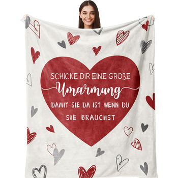 Подарунки для найкращих друзів, подарунок на день народження дівчини - плед-обійня, унікальні подарунки для жінок, дівчини, сестри, дружини, мами на день народження, Різдво, кохання 150x200 см